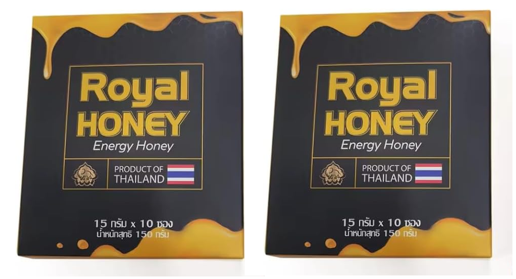 MIEL APHRODISIAQUE ROYAL HONEY BLACK x2 POUR HOMME - STIMULANT TRES EFFICACE FORMULE INTENSE GINSENG ENDURANCE STIMULANT NATUREL 20 SACHETS