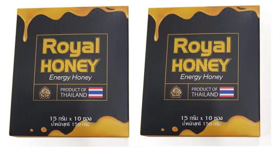 MIEL APHRODISIAQUE ROYAL HONEY BLACK x2 POUR HOMME - STIMULANT TRES EFFICACE FORMULE INTENSE GINSENG ENDURANCE STIMULANT NATUREL 20 SACHETS